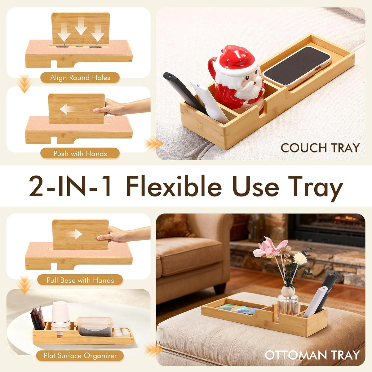 Boneless Couch Insert Tray for Desktop Vanity Decor
