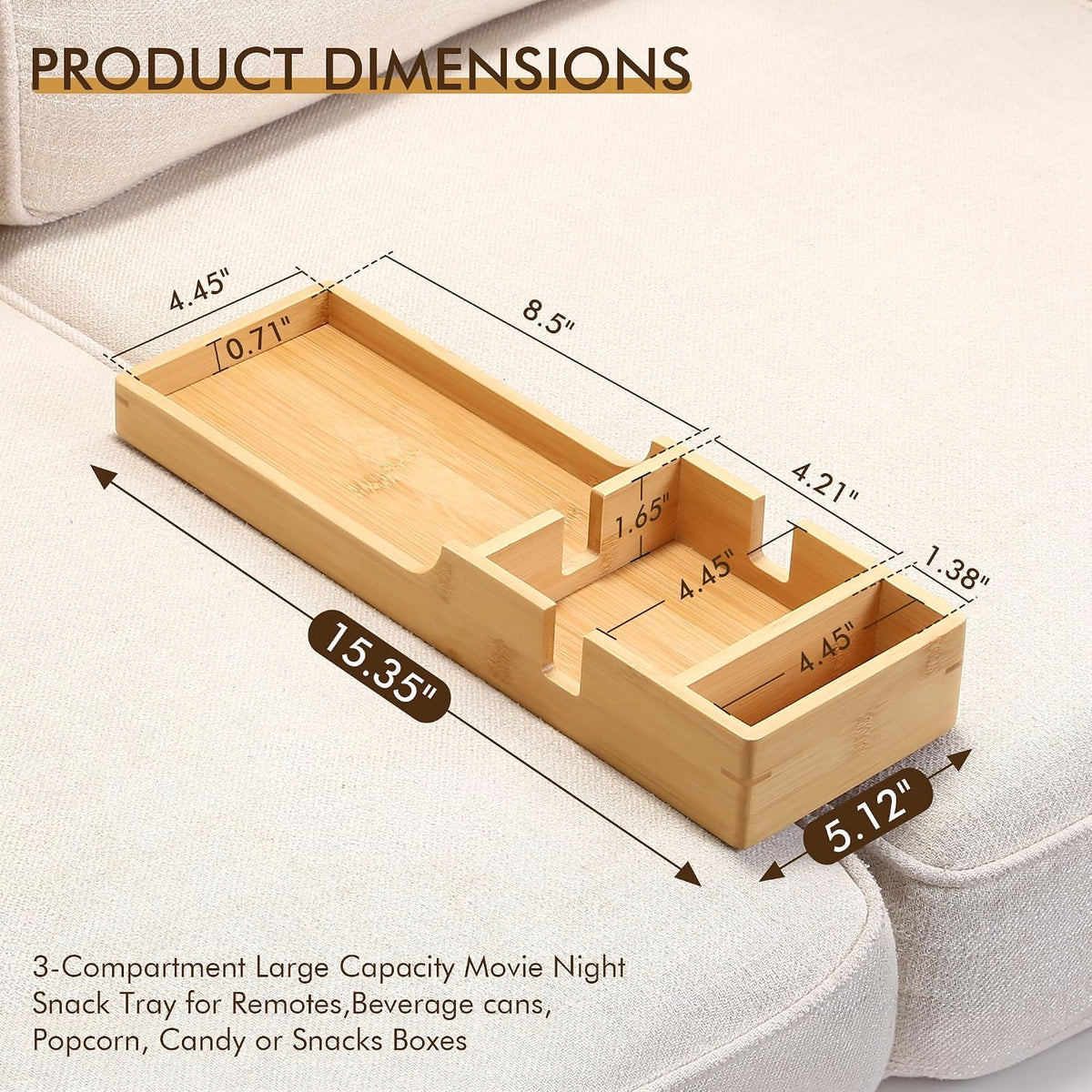 Boneless Couch Insert Tray for Desktop Vanity Decor