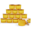 16‑Pack Frosted Yellow 4OZ Candle Jars
